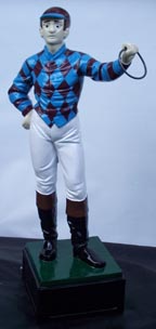 Custom made painted lawn jockey statue 