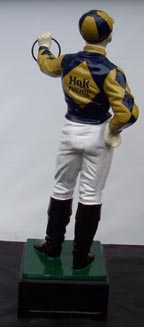 horse racing jockey statue 