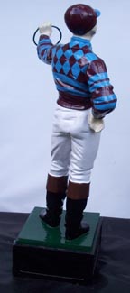 horse racing jockey statue 