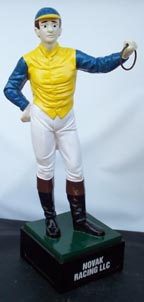 Custom made painted lawn jockey statue 