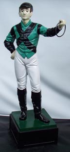 Custom made painted lawn jockey statue 