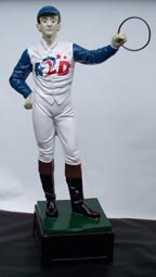 Custom made painted lawn jockey statue 