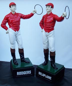 Custom made painted lawn jockey statue 