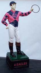 Custom made painted lawn jockey statue 