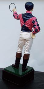 horse racing jockey statue 