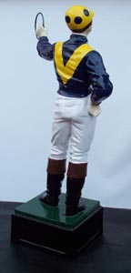 horse racing jockey statue 