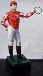 Custom made painted lawn jockey statue 