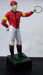 Custom made painted lawn jockey statue 