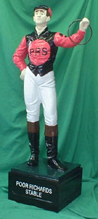 holse Custom made lawn jockey  painted lawn jockey statue 