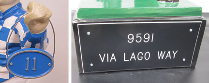 lawn jockey plaque