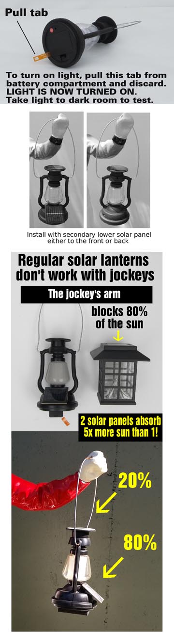 lawn jockey lantern