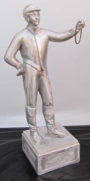 unfinished unpainted Lawn Jockey statur statue foto photo Picture